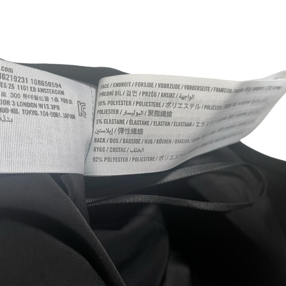 NWT Abercrombie & Fitch Size XS Crepe Asymmetrical One-Shoulder Bodysuit Black - Picture 4 of 9